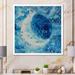 Ebern Designs Blue Moon Illustration - Modern & Contemporary Canvas Wall Decor Canvas in White | 36 H x 36 W x 1.5 D in | Wayfair