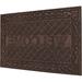 Red Barrel Studio® 36" L x 24" W Non-Slip Indoor Outdoor Door Mat Rubber in White/Black/Brown | 36 H x 24 W in | Wayfair