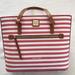 Dooney & Bourke Bags | Dooney & Bourke Sullivan Shopper Tote Bag In Watermelon Pink & White Stripes | Color: Pink/White | Size: Os