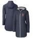 Women's Cutter & Buck Heathered Navy Boston Red Sox Rainier Primaloft Eco Full-Zip Hoodie Long Coat