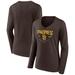 Women's Fanatics Branded Brown San Diego Padres Live For It Long Sleeve V-Neck T-Shirt