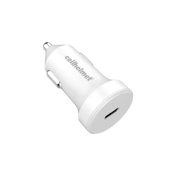 cellhelmet-20-watt-single-usb-power-delivery-car-charger-with-usb-c-to-lightning-round-cable,-3-feet,-white/