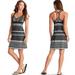 Athleta Dresses | Athleta Built In Bra Coastline Swim Dress Size Xs Black Tribal Printed Racerback | Color: Black | Size: Xs