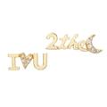 Kate Spade Jewelry | Kate Spade True Love Goldtone Cubic Zirconia Love You To The Moon Stud Earrings | Color: Gold | Size: Os