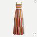 J. Crew Dresses | J. Crew Tiered Maxi Dress In Multi Colored Stripes Sz S | Color: Pink/Yellow | Size: S