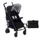 My Babiie MB52 Stroller – from Birth to 4 Years (22kg), Lightweight, Umbrella Fold, Travel Buggy, Pushchair Includes Footmuff, Changing Bag, Newborn Insert, Cup Holder, Rain Cover - Confetti