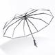 ACGrade Clear umbrella,Reinforced 10-bone windproof travel umbrella,Portable umbrella with ergonomic handle,Automatically expand/close compact umbrella,Umbrella clear for men and women(41.3inch)