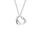 Ortak 925 Sterling Silver Chain with Heart Pendant Necklace Scottish Jewellery of Scotland for Women