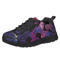 Suhoaziia Bling Butterfly Print Kids Casual Sneaker for Girls Unisex Running Shoes with Cute Print Lace-Up Shoes