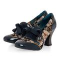 Ruby Shoo Women's Navy Floral Daisy Lace Up Shoe Boots UK 6