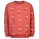 Sanetta - Sweatshirt Flowers Aop In Orange, Gr.122