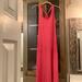 Athleta Dresses | Athleta Built In Bra Summer Dress. Crisscross Back. Large | Color: Red | Size: L