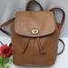 Coach Bags | Coach Park Pebbled Brown British Tan Leather Turn-Lock Backpack | Color: Brown | Size: Os