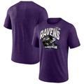 Men's Fanatics Branded Heathered Purple Baltimore Ravens End Around Tri-Blend T-Shirt