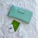 Kate Spade Bags | Kate Spade Light Blue Large Zip Around Continental Wallet With Original Tags | Color: Blue | Size: Os