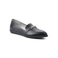 Women's Maria Casual Flat by Cliffs in Black Smooth (Size 8 1/2 M)