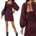 Free People Dresses | Free People Smock It To Me Long Sleeve Mini Dress | Color: Black/Red | Size: Various