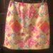 Lilly Pulitzer Skirts | Lilly Pulitzer Skirt Miniskirt. Size 6. Excellent Condition!! | Color: Orange/Pink | Size: 6