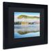 Trademark Fine Art 'Fog On Crystal Lake' Framed Photographic Print on Canvas Canvas | 18.75 H x 22.75 W x 0.75 D in | Wayfair ALI3872-W1114BMF