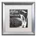 Trademark Fine Art 'Lake House IV' Framed Vintage Advertisement Canvas in Black/White | 16 H x 16 W x 0.5 D in | Wayfair ALI4681-W1616MF