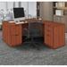 Regency Legacy L Desk w/ Double Full Pedestal Drawer Unit Wood in Brown | 29 H x 60 W x 65 D in | Wayfair LLDFP6030CH