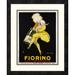 Global Gallery 'Fiorino Asti Spumante, 1922' by Jean D'Ylen Framed Vintage Advertisement Paper in Black/Yellow | 22 H x 18 W x 1.5 D in | Wayfair