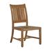 Summer Classics Croquet Patio Dining Side Chair w/ Cushions Wood in Brown | 37.75 H x 19.875 W x 23.125 D in | Wayfair 283127+C0316258N