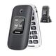 TOKVIA Unlocked Mobile phone for elderly with big buttons | Senior mobile phone for seniors with large numbers | Flip phone with SOS button | Dual display 2.4 + 1.77 inches, T221