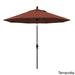 California Umbrella 7.5' Rd. Aluminum/Fiberglass Rib Market Umb, Deluxe Crank Lift/Collar Tilt, Bronze Finish, Olefin Fabric