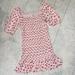 Jessica Simpson Dresses | New Jessica Simpson Smocked Strawberry Dress | Color: Red/White | Size: M