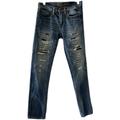 American Eagle Outfitters Jeans | American Eagle Outfitters Core Flex Men’s28/32 Distressed Skinny Denim Jeans | Color: Blue | Size: 28