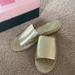 Kate Spade Shoes | Kate Spade Giovanna Metallic Leather Flats | Color: Cream/Gold | Size: 6