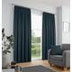 Fusion Navy Pencil Pleat Curtains W66 x L90 (168 x 229cm), Curtains for Living Room/Bedroom, Curtains & Drapes, Navy Blue Pencil Pleat Lined Curtains