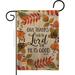 The Holiday Aisle® Kavalier Give Thanks Unto the Lord Fall Thanksgiving 2-Sided 19 x 13 in. Garden Flag in Brown | 18.5 H x 13 W in | Wayfair