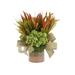 Primrue Hydrangea Floral Arrangement in Vase Silk in Green | 20 H x 22 W x 22 D in | Wayfair DEE5F879B70B4D8AA4243BB5D305E86B