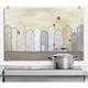 Protection murale cuisine tableau en verre salon maisons Holland 60x40 cm - Beige