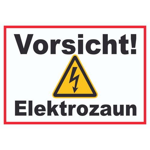 Vorsicht Elektrozaun Weidezaun Schild A0 (841x1189mm)