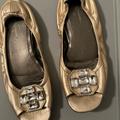 Jessica Simpson Shoes | Jessica Simpson Flat Shoes | Color: Gold | Size: 9