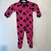 Disney One Pieces | Disney Baby Minnie Mouse Footies 12-18 Months | Color: Black/Pink | Size: 12-18 Months