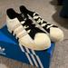 Adidas Shoes | Adidas Superstar Aoqm Shoes Sneakers New Gx6025 Mens Size 12 Shell Toes | Color: Cream/White | Size: 12