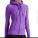 Athleta Tops | Athleta Fleece Zip-Up Hoodie | Color: Purple | Size: Xs