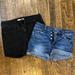 American Eagle Outfitters Shorts | Lot Of 2 Cut-Off Jean Shorts (Old Navy And American Eagle) Size 6 | Color: Black/Blue | Size: 6