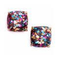 Kate Spade Jewelry | Kate Spade Mini Glitter & Glee Earrings | Color: Gold/Purple | Size: Mini