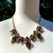 J. Crew Jewelry | New Lulu Frost X J Crew Art Deco Crystal Statement Necklace | Color: Blue/Gold | Size: Os