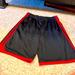 Adidas Bottoms | Adidas Athletic Shorts You Black With Red Stripes 100% Polyester Youth Large | Color: Black/Red | Size: Lb