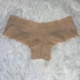 Pink Victoria's Secret Intimates & Sleepwear | Bundle 3 For $30 Victoria’s Secret Pink Discontinued Lace Cheeky Panty Undies | Color: Tan | Size: Xs