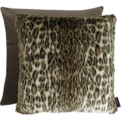 Dekokissen APELT "Luke" Gr. 2, braun (braun, braungrau, unifarben), B:65cm L:65cm, Polyester, Dekokissen_Sitzkissen_Kissenhüllen, Wendekissenhülle mit Füllung, 1 Stück Image