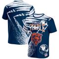 "T-shirt bleu marine NFL x Staple Chicago Bears imprimé sur toute la surface pour hommes"