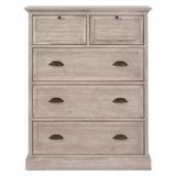 Eden 5-Drawer High Chest in Natural Gray Acacia - Essentials For Living 6058.NG