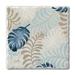 CounterArt Blue Havana Palm 1 Pack Single Absorbent Stone Coaster Stoneware, Glass in Blue/Brown | 0.25 H x 4 W x 4 D in | Wayfair 02-02638